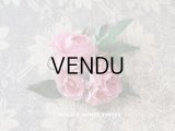 アンティーク 小さな薔薇の布花 