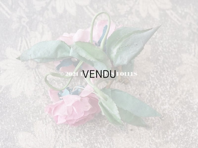 画像6: アンティーク 小さな薔薇の布花 