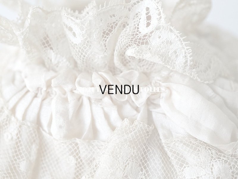 画像6: アンティーク   パウダーピンクのシルク　＆　レース 結婚式のオモニエール