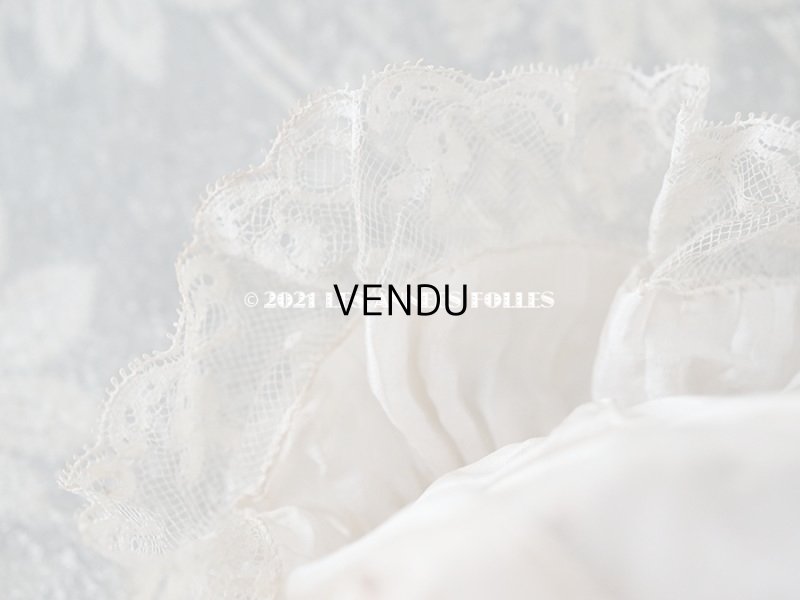 画像12: アンティーク   パウダーピンクのシルク　＆　レース 結婚式のオモニエール