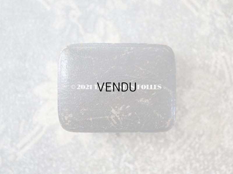 画像6: 19世紀末 アンティーク 本革製 ピアス用 ジュエリーボックス  黒