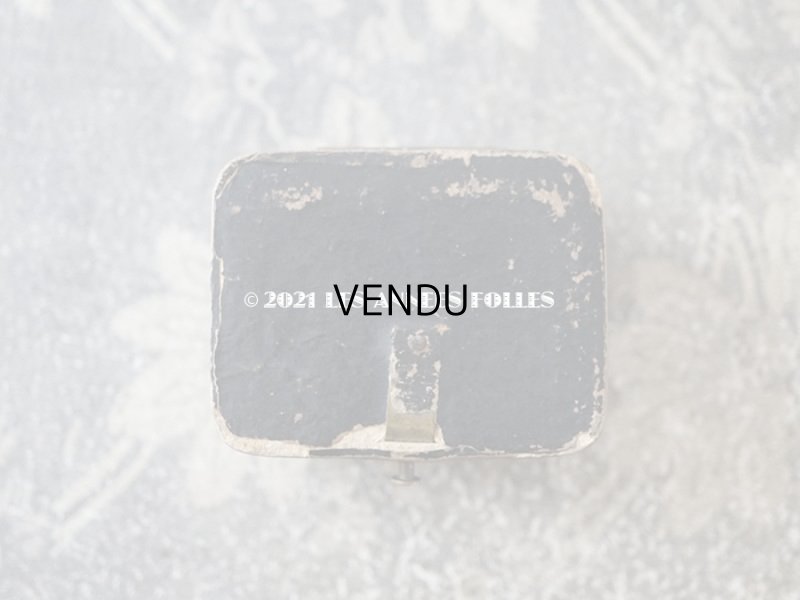 画像7: 19世紀末 アンティーク 本革製 ピアス用 ジュエリーボックス  黒