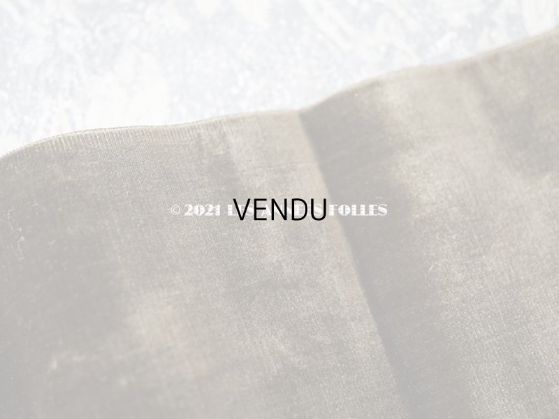 画像4: 19世紀末 アンティーク シルク製 幅広 ベルベットのリボン カーキブラウン 108cm 幅11cm