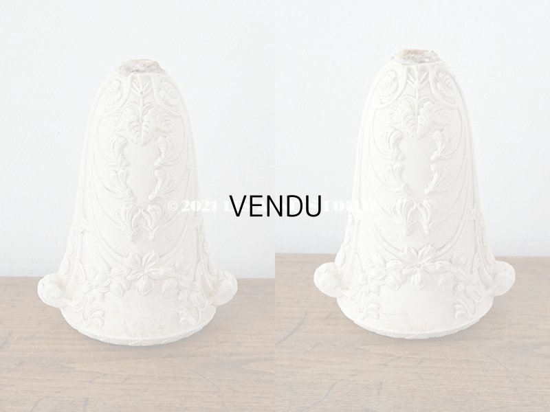 画像4: 1900年代 アンティーク 菫のオーナメント 石膏製 スミレ柄