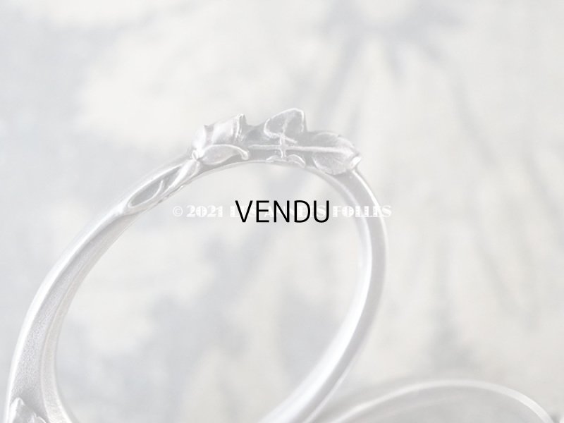 画像17: アンティーク シルバー製 薔薇の裁縫道具セット 