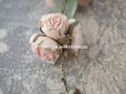 画像8: 19世紀末 アンティーク 小さな薔薇の布花のティアラ 　パウダーピンク