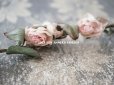 画像5: 19世紀末 アンティーク 小さな薔薇の布花のティアラ 　パウダーピンク