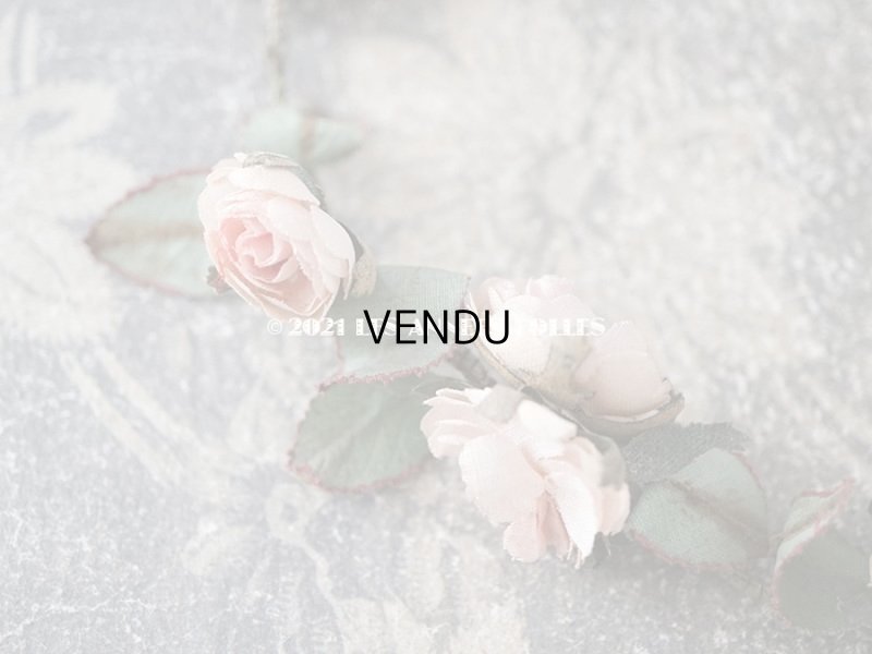 画像9: 19世紀末 アンティーク 小さな薔薇の布花のティアラ  パウダーピンク