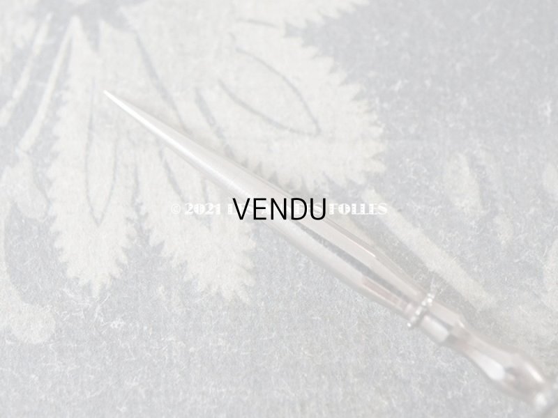 画像7: アンティーク シルバー製 薔薇の裁縫道具セット 