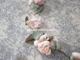 画像6: 19世紀末 アンティーク 小さな薔薇の布花のティアラ 　パウダーピンク