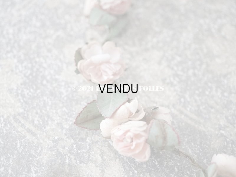 画像6: 19世紀末 アンティーク 小さな薔薇の布花のティアラ  パウダーピンク