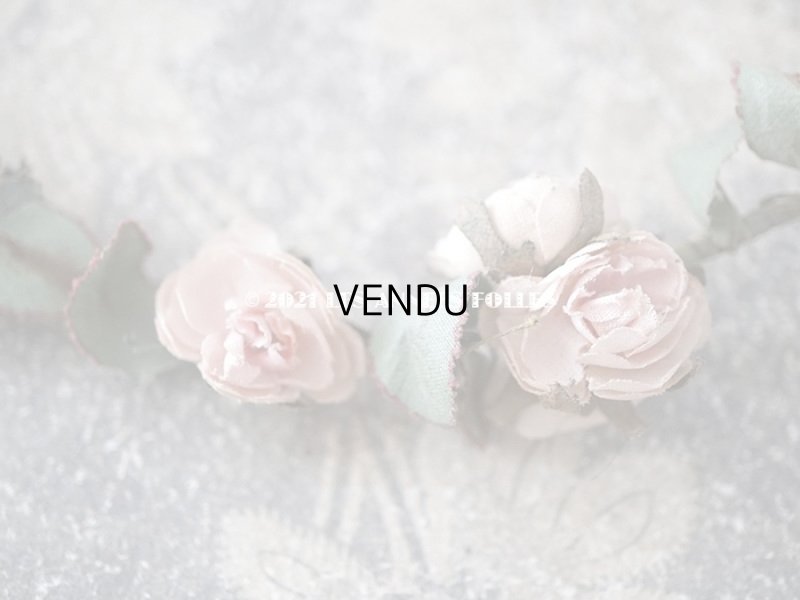 画像10: 19世紀末 アンティーク 小さな薔薇の布花のティアラ  パウダーピンク
