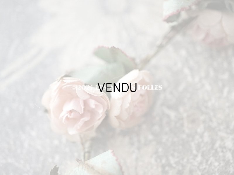 画像7: 19世紀末 アンティーク 小さな薔薇の布花のティアラ  パウダーピンク