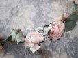 画像11: 19世紀末 アンティーク 小さな薔薇の布花のティアラ 　パウダーピンク