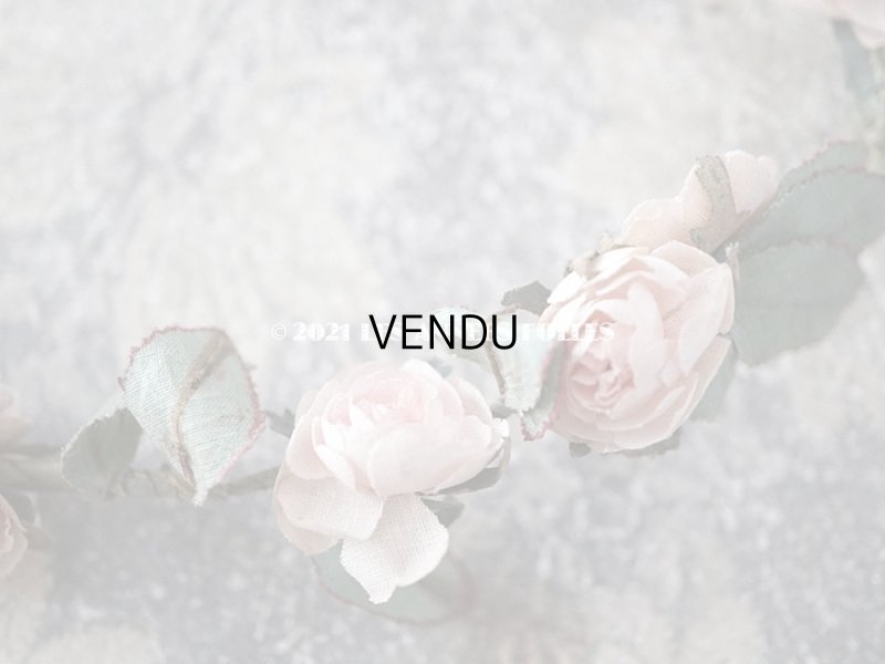画像11: 19世紀末 アンティーク 小さな薔薇の布花のティアラ  パウダーピンク