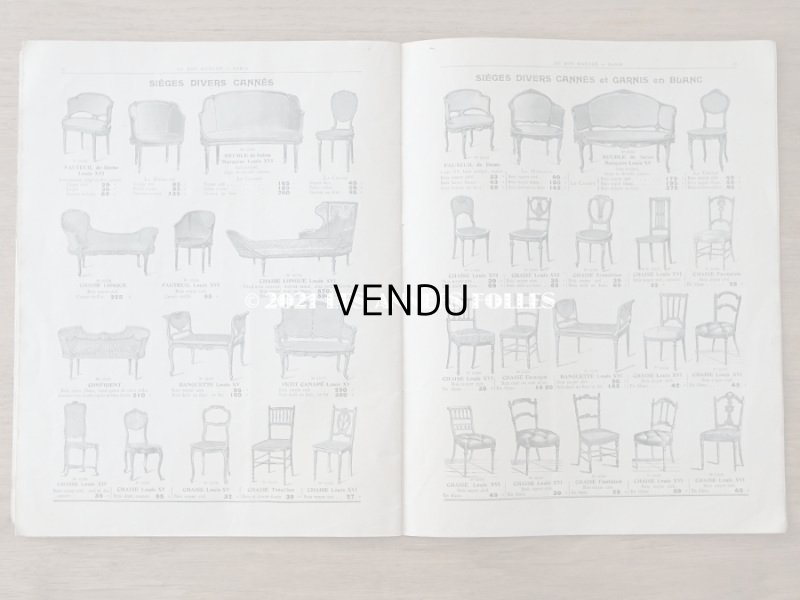 画像14: 1905年 アンティーク ボンマルシェのカタログ　椅子　＆　デコレーション SIEGES ARTISTIQUES AMEUBLEMENTS - AU BON MARCHE -