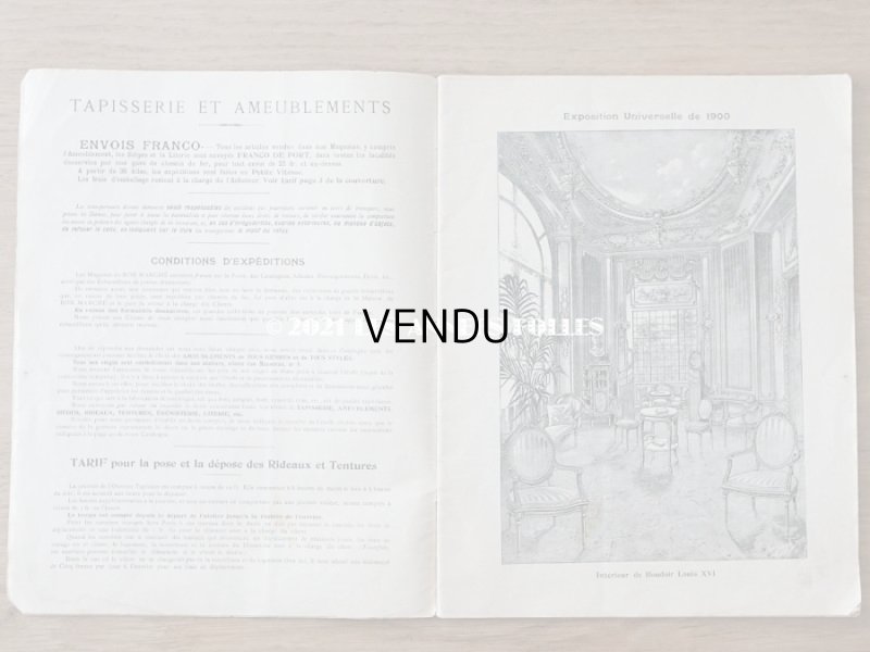 画像5: 1905年 アンティーク ボンマルシェのカタログ　椅子　＆　デコレーション SIEGES ARTISTIQUES AMEUBLEMENTS - AU BON MARCHE -