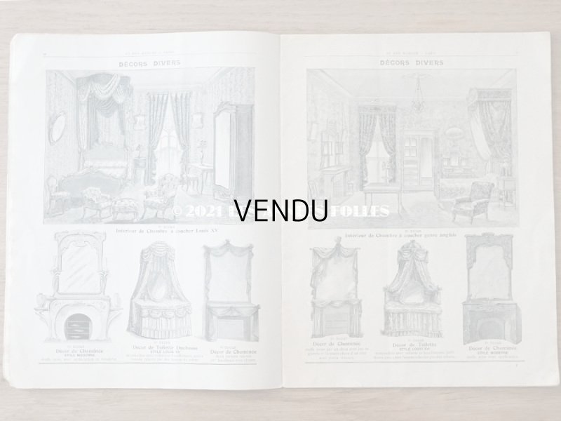 画像7: 1905年 アンティーク ボンマルシェのカタログ　椅子　＆　デコレーション SIEGES ARTISTIQUES AMEUBLEMENTS - AU BON MARCHE -