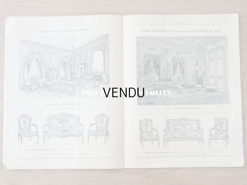 画像11: 1905年 アンティーク ボンマルシェのカタログ　椅子　＆　デコレーション SIEGES ARTISTIQUES AMEUBLEMENTS - AU BON MARCHE -