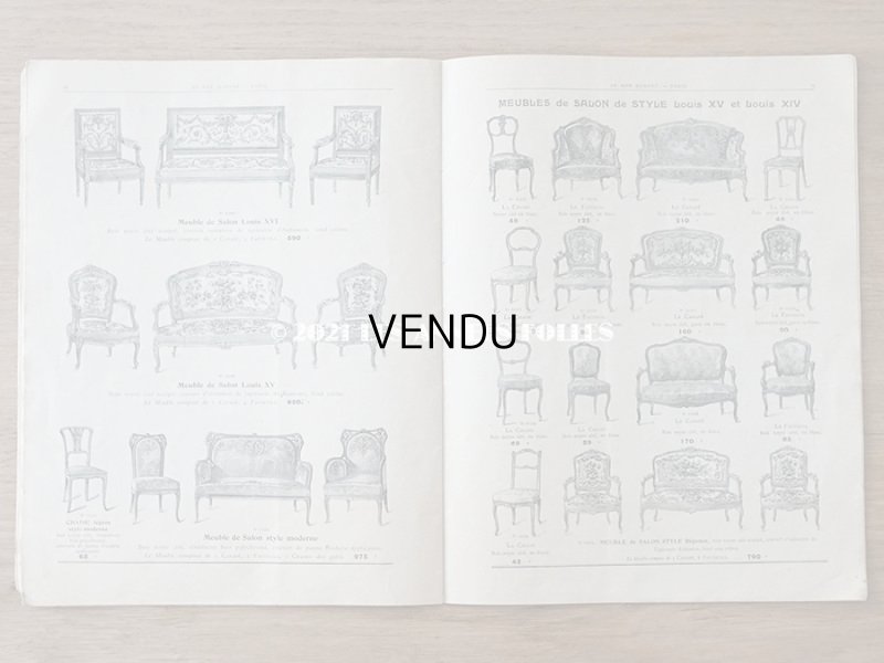 画像12: 1905年 アンティーク ボンマルシェのカタログ　椅子　＆　デコレーション SIEGES ARTISTIQUES AMEUBLEMENTS - AU BON MARCHE -