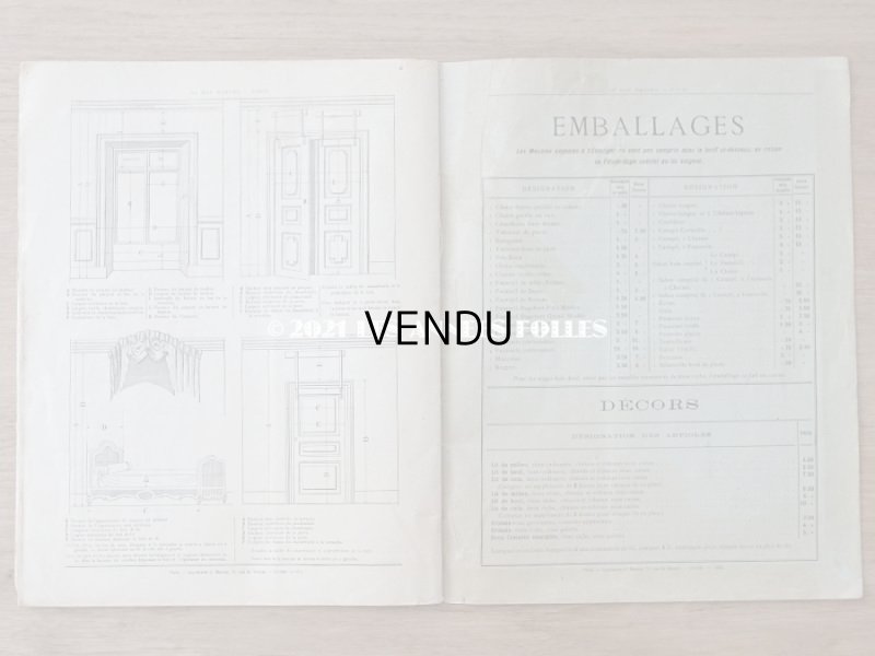 画像15: 1905年 アンティーク ボンマルシェのカタログ　椅子　＆　デコレーション SIEGES ARTISTIQUES AMEUBLEMENTS - AU BON MARCHE -
