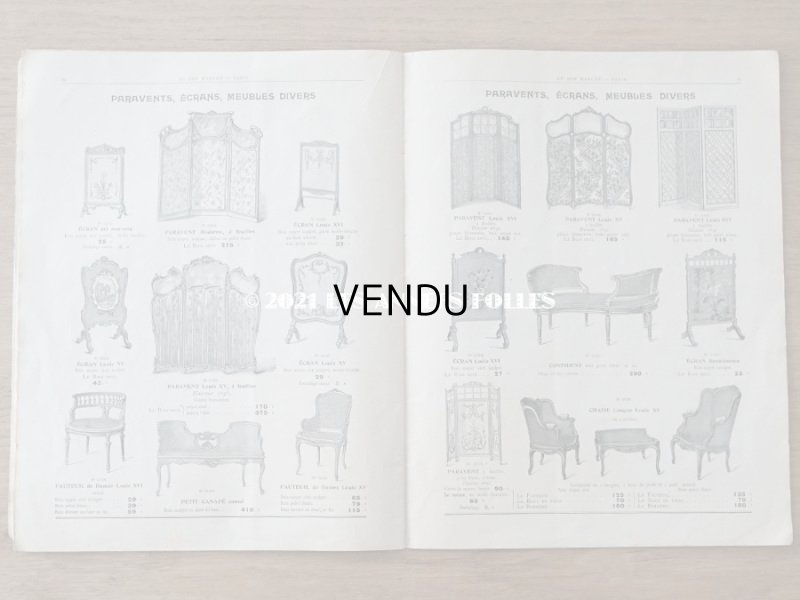 画像13: 1905年 アンティーク ボンマルシェのカタログ　椅子　＆　デコレーション SIEGES ARTISTIQUES AMEUBLEMENTS - AU BON MARCHE -
