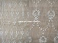 画像8: アンティーク カーテン用 リボン柄のチュールレース 130×135cm