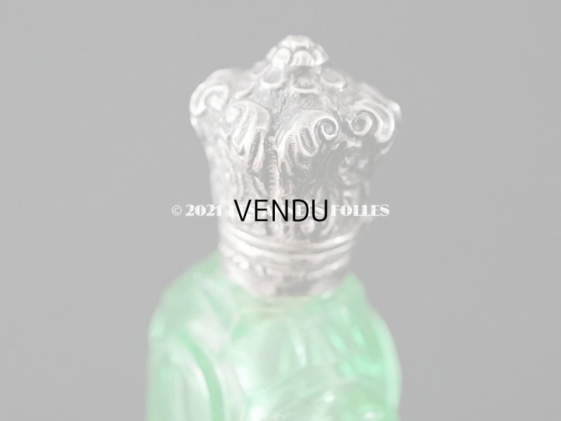 画像10: アンティーク ウラングラスの携帯用パフュームボトル 気付け用の小瓶