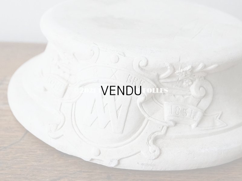 画像4: アンティーク マリア像の大きな台座　石膏製 (M）　1854年12月8日　ROME 17.5×6cm