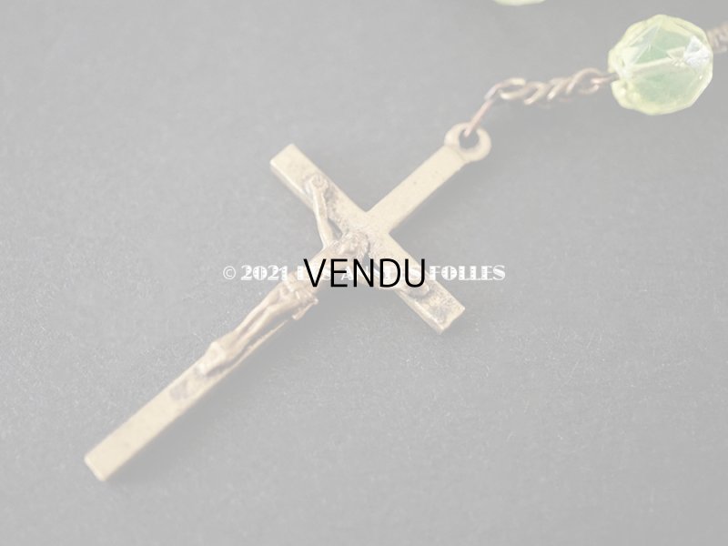 画像3: アンティーク ウラングラスのロザリオ 大粒　８mm ルルドの泉のスヴニール