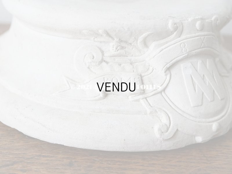 画像6: アンティーク マリア像の大きな台座　石膏製 (M）　1854年12月8日　ROME 17.5×6cm