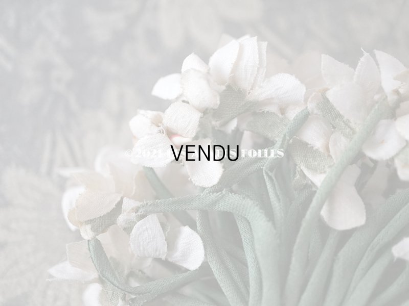 画像4: アンティーク 白菫の布花　約75輪