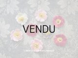 アンティーク　ベルベットのの布花のセット
