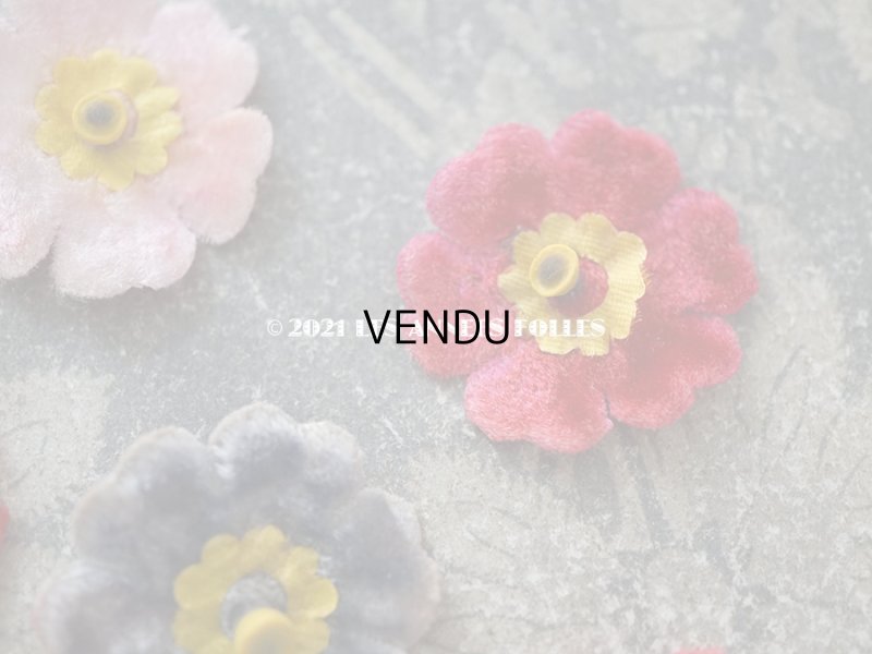 画像4: アンティーク　ベルベットのの布花のセット