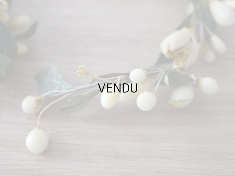 画像7: 19世紀末 アンティークワックスフラワーのティアラ & ブートニアのセット ウェディング 結婚式 