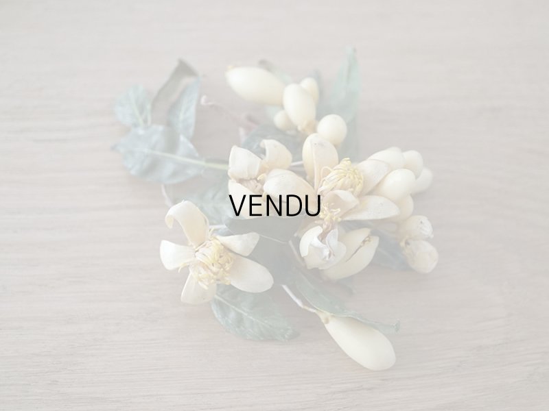 画像11: 19世紀末 アンティークワックスフラワーのティアラ & ブートニアのセット ウェディング 結婚式 