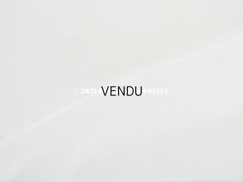 画像12: アンティーク  ウェディングヴェール  フリル＆淡いピンクのシルクリボン付き