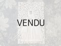 1899年 アンティーク  初聖体のカニヴェ  レースの透かし柄