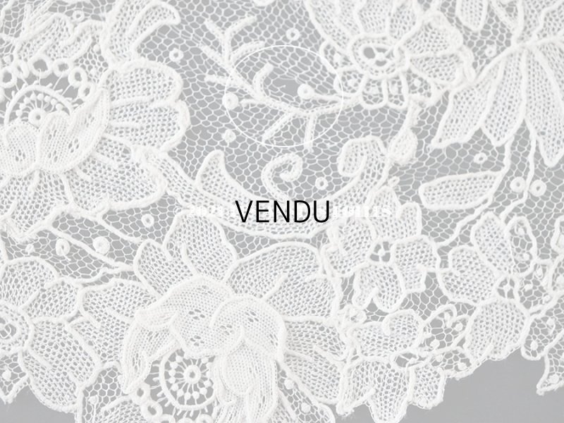 画像18: 【セール対象外】19世紀末  アンティーク 幅広18cm　ポワンドローズ　ニードルレース 3.3m  『ポワン・ド・ガーズ』『ポワン・ド・ローズ』 