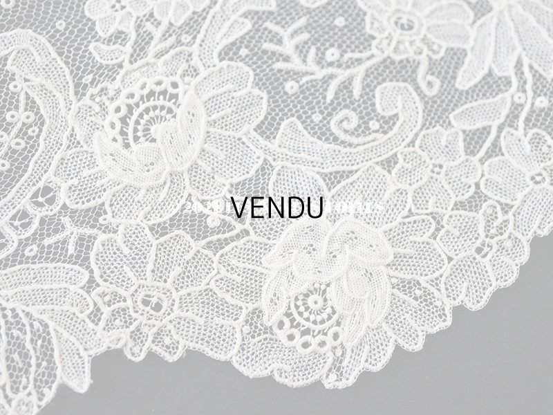 画像10: 【セール対象外】19世紀末  アンティーク 幅広18cm　ポワンドローズ　ニードルレース 3.3m  『ポワン・ド・ガーズ』『ポワン・ド・ローズ』 