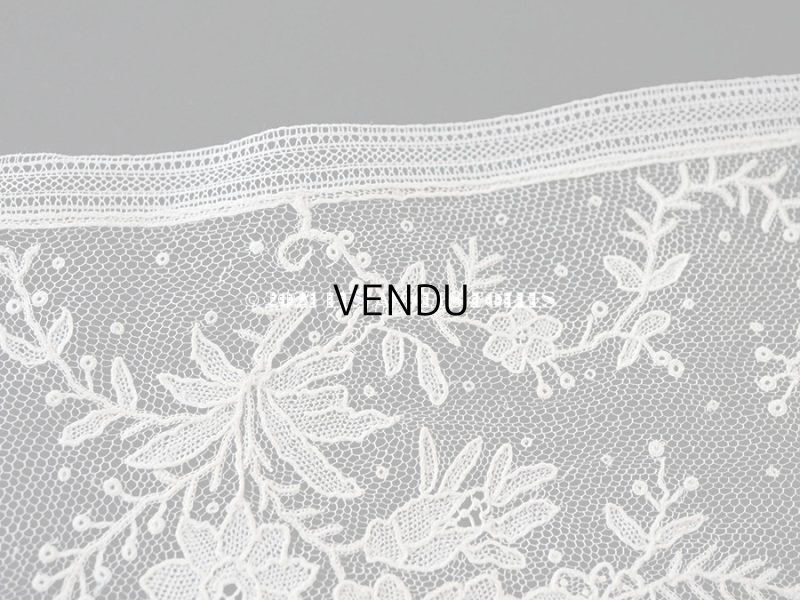 画像5: 【セール対象外】19世紀末  アンティーク 幅広18cm　ポワンドローズ　ニードルレース 3.3m  『ポワン・ド・ガーズ』『ポワン・ド・ローズ』 