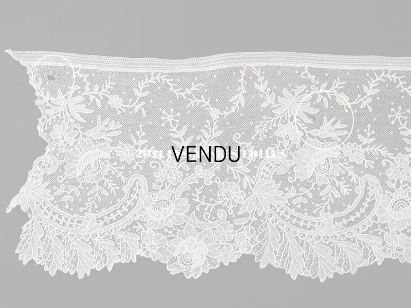 画像14: 【セール対象外】19世紀末  アンティーク 幅広18cm　ポワンドローズ　ニードルレース 3.3m  『ポワン・ド・ガーズ』『ポワン・ド・ローズ』 