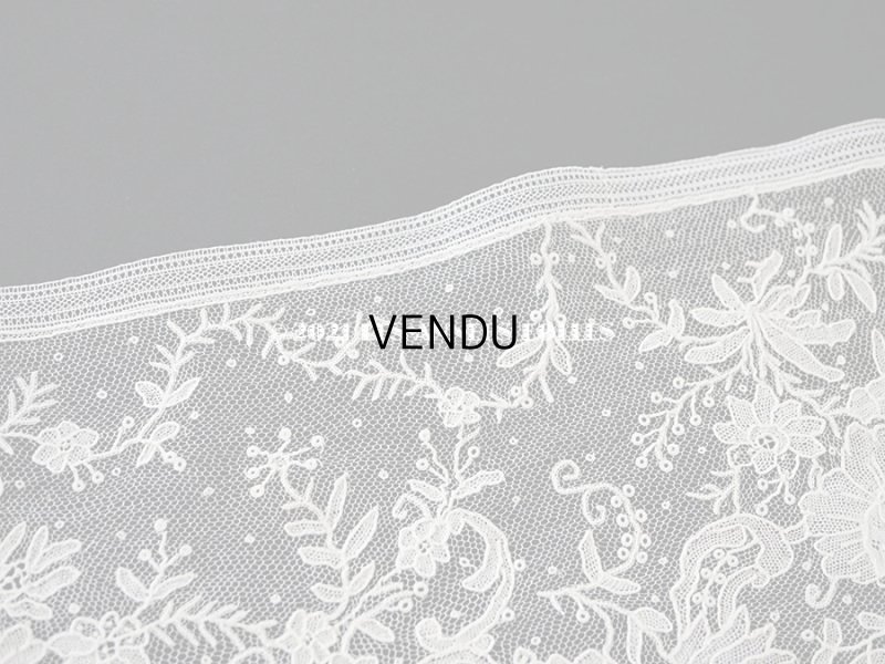 画像6: 【セール対象外】19世紀末  アンティーク 幅広18cm　ポワンドローズ　ニードルレース 3.3m  『ポワン・ド・ガーズ』『ポワン・ド・ローズ』 