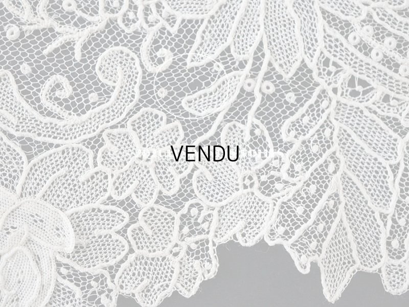 画像17: 【セール対象外】19世紀末  アンティーク 幅広18cm　ポワンドローズ　ニードルレース 3.3m  『ポワン・ド・ガーズ』『ポワン・ド・ローズ』 