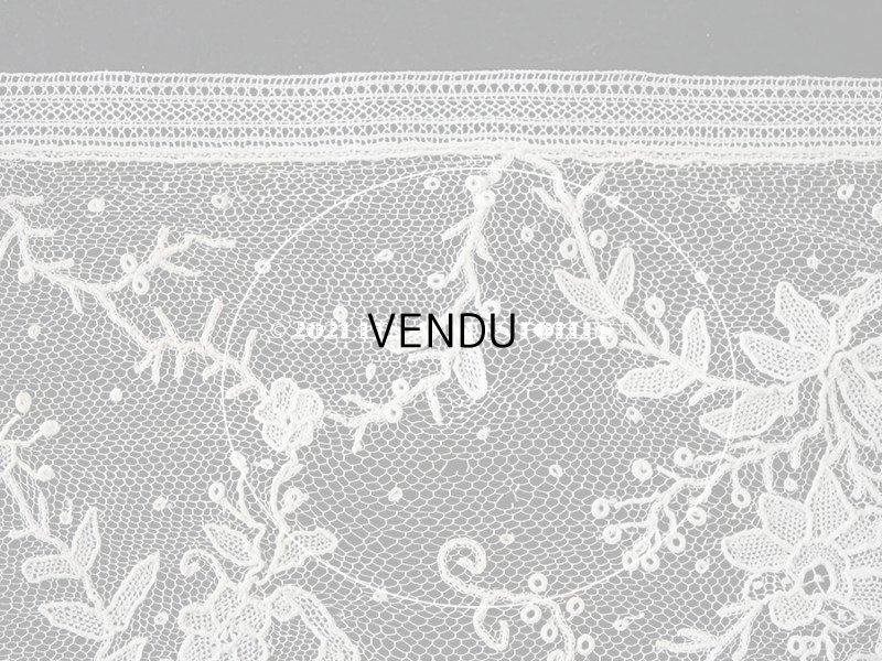 画像15: 【セール対象外】19世紀末  アンティーク 幅広18cm　ポワンドローズ　ニードルレース 3.3m  『ポワン・ド・ガーズ』『ポワン・ド・ローズ』 