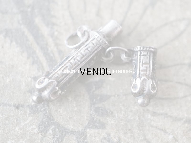 画像6: アンティーク ドール用 シルバー製 とても小さなニードルケース シャトレーヌ用