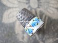 画像6: アンティーク  シルバー&エナメル製 指ぬき 勿忘草