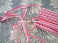 画像2: アンティーク  リボン刺繍 & ロココトリム用 シルク製 リボン 10m 6mm幅 ピンク  (2)