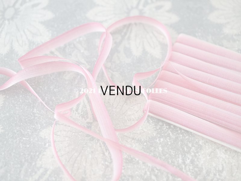画像2: アンティーク  リボン刺繍 & ロココトリム用 シルク製 リボン 10m 6mm幅 ピンク 