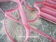 画像1: アンティーク  リボン刺繍 & ロココトリム用 シルク製 リボン 10m 6mm幅 ピンク  (1)